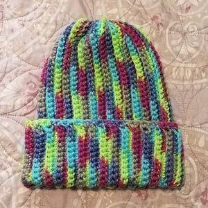Hand mand crochet hat